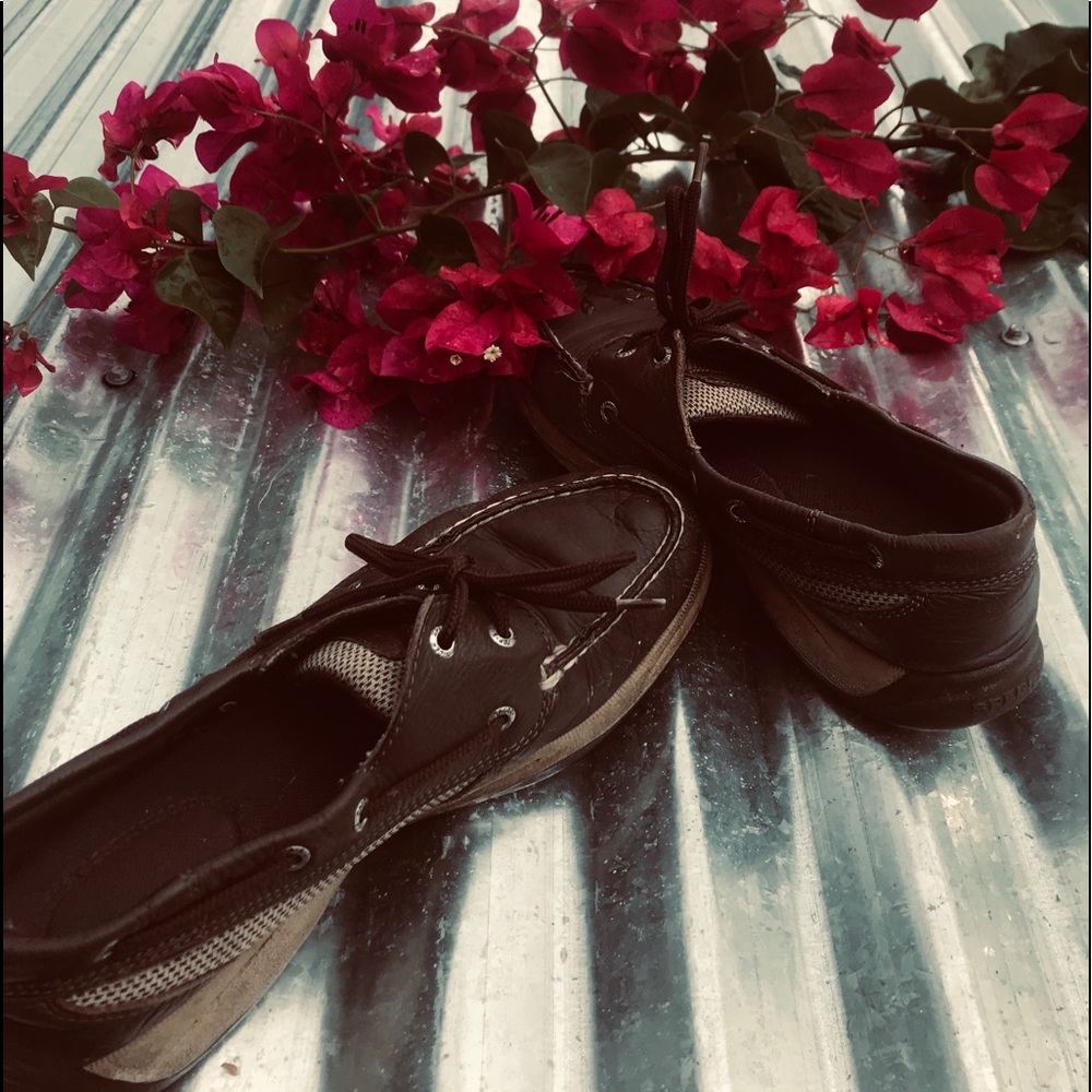 dark brown sperry’s!